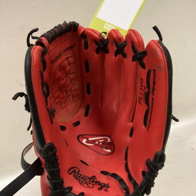 Used Rawlings PL110S BB/SB Glove RH Throw Red And Black 11" 11725-S000489662