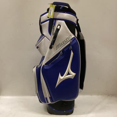 Used Mizuno PRO STAFF Mens Cart Bag Royal Blue And White 11725-S000489675