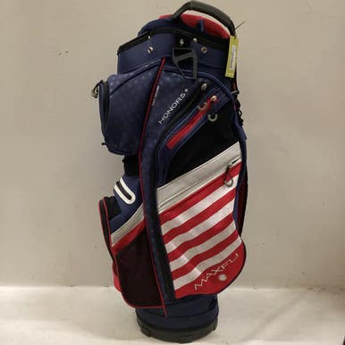Used Maxfli HONORS+ Mens Cart Bag White/Red/Navy 11725-S000489674