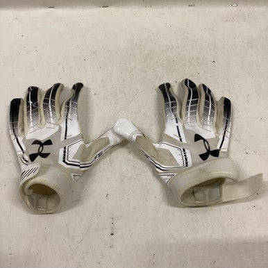 Used Under Armour F6 FB Gloves Black And White XL 11725-S000491093