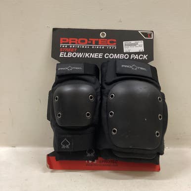 Used Pro-Tec Skateboard Kneepads Black LG 11725-S000491090