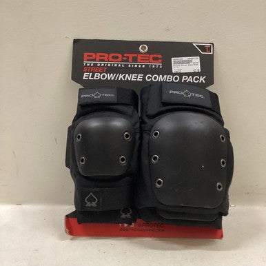 Used Pro-Tec Skateboard Kneepads Black LG 11725-S000491090