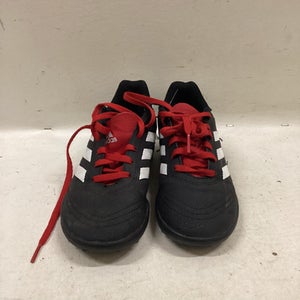Used Adidas Soccer Turf Shoes White/Black/Red Junior 03 11725-S000491380