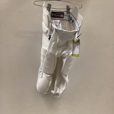 Used Under Armour Youth FB Integrated Pants White MD 11725-S000491387