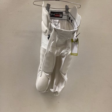 Used Under Armour Youth FB Integrated Pants White MD 11725-S000491387