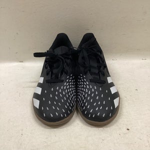 Used Adidas Soccer Indoor Shoes Black And White Junior 03.5 11725-S000491382