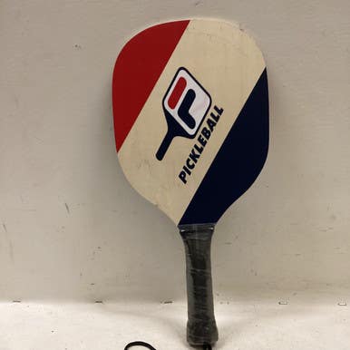 Used WOODEN PICKLEBALL PADDLE Pickleball Racquet Navy Blue And Red 11725-S000491499