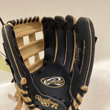 Used Rawlings PL115BC BB/SB Glove RH Throw Black And Natural 11 1/2" 11725-S000491510
