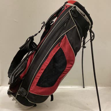 Used GREAT DIVIDER GOLF STAND BAG Mens Stand Bag Black And Red 11725-S000491517