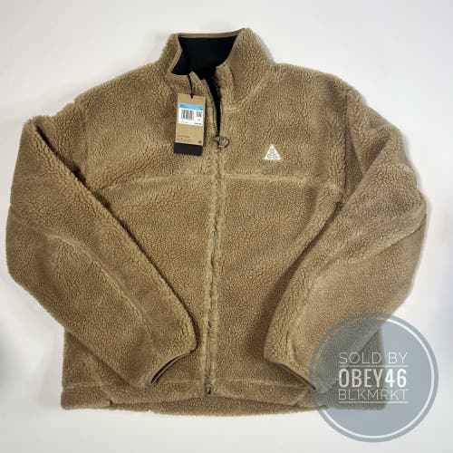 Nike ACG Full Zip Up Canwell Glacier Jacket Khaki Beige M