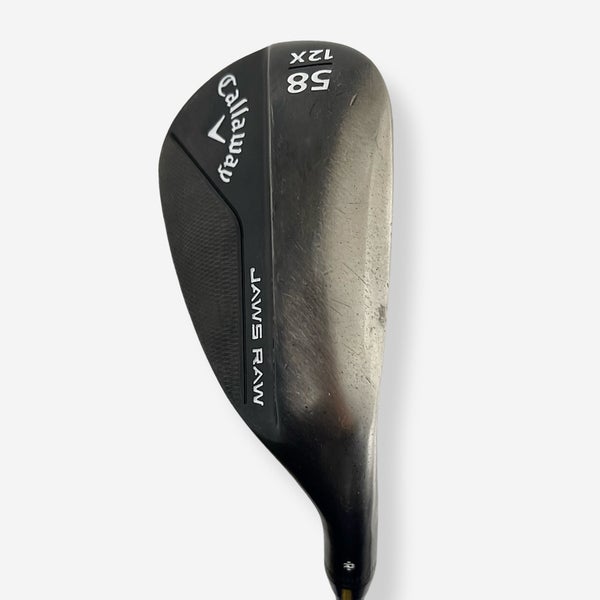 Callaway Jaws Raw Black Wedge 58° 12 Bounce Right Handed Wedge