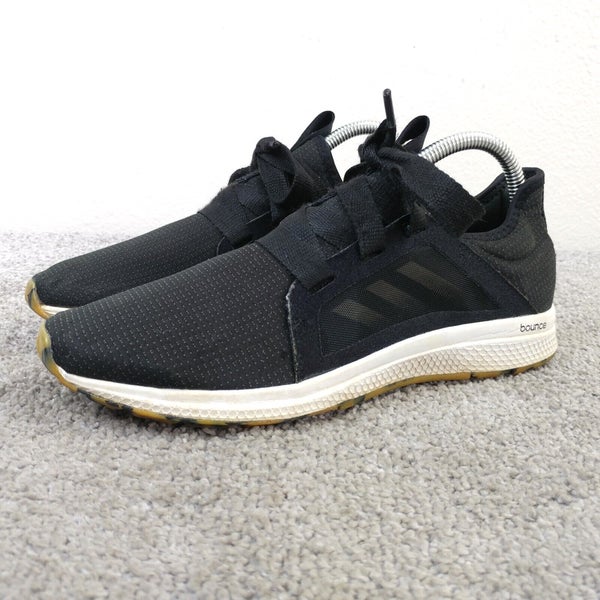 Adidas Edge Lux Womens Size 7.5 Running Shoes Black Sneakers Gum Sole Trainers