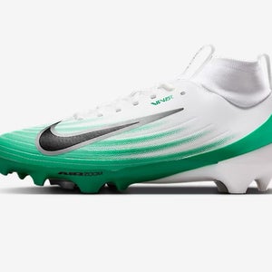 Nike Air Zoom Vapor Pro 1  White Green Football Cleats men’s size 8 *BRAND NEW*