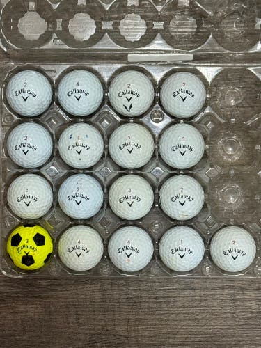 17 Callaway Chrome Soft Golf Balls