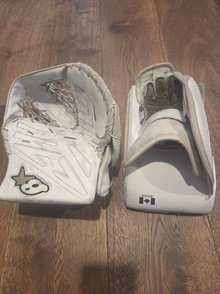 Brian's Netzero Regular Youth Goalie blocker and glove set (Used)
