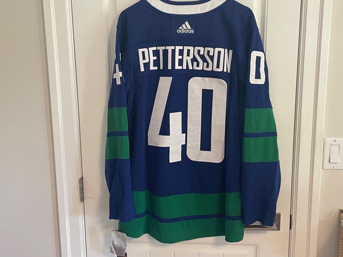 BNWT Authentic Adidas Vancouver Canucks Elias Pettersson 3rd Jersey Size 52