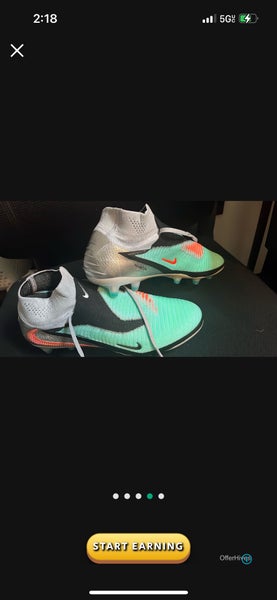 Green Men's Size M 9.5 (W 10.5) Nike Molded Cleats Cleats (New)