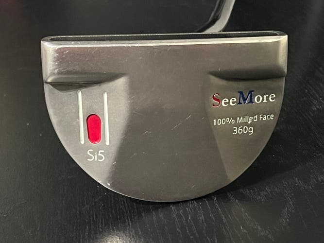 SeeMore Si5 Putter RH Milled Face Mallet 33" 360g Offset SuperStroke Flatso 1.0