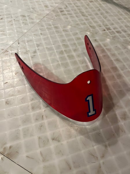 Used goalie dangler throat guard