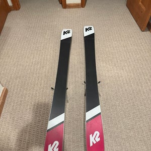 Women's K2 Mindbender 167 cm All Mountain Skis With Bindings (Used)