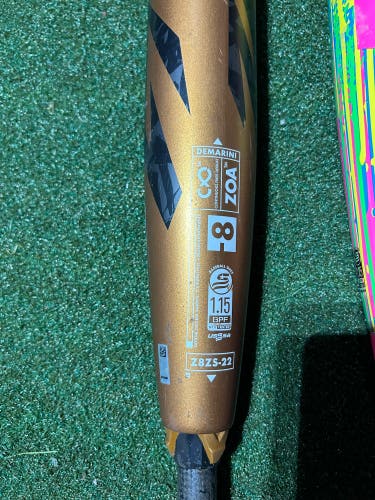 DeMarini Zoa Hybrid USSSA Certified Bat (-8) 22 oz 30" (Used)