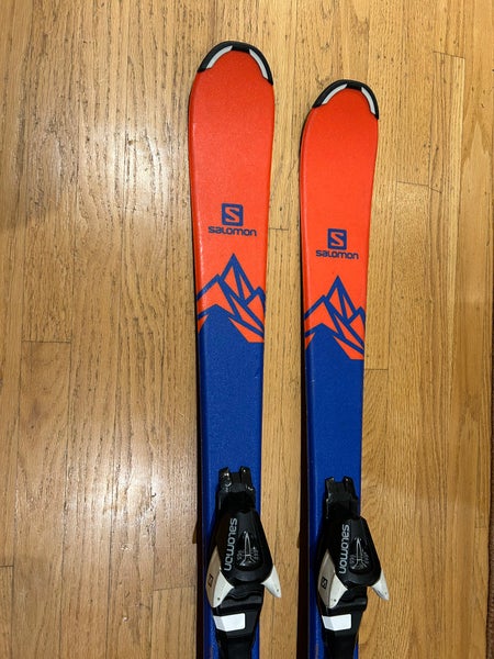 Kid's Salomon QST Max Jr. 130 cm All Mountain Skis With Demo Bindings (Used)
