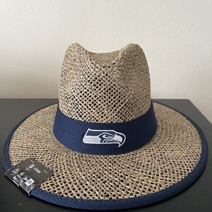 New Era NFL Straw Hat Seattle Seahawks One Size Fits Most NEW WITH TAGS