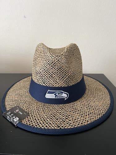 New Era NFL Straw Hat Seattle Seahawks One Size Fits Most NEW WITH TAGS