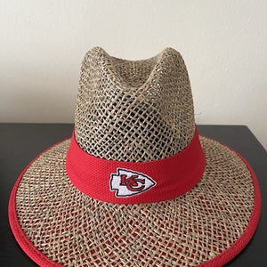 New Era NFL Straw Hat Kansas City Chiefs One Size Fits Most NEW WITH TAGS