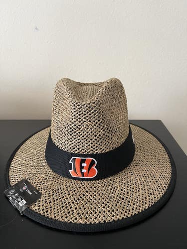 New Era NFL Straw Hat Cincinnati Bengals One Size Fits Most NEW WITH TAGS