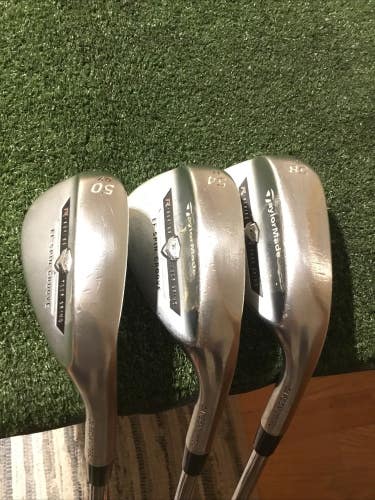 Taylormade R Series Tour Grind EF Spin Groove Wedge Set (GW, SW, LW)Steel Shafts