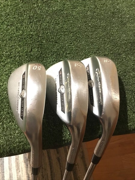 Taylormade R Series Tour Grind EF Spin Groove Wedge Set (GW, SW, LW)Steel Shafts