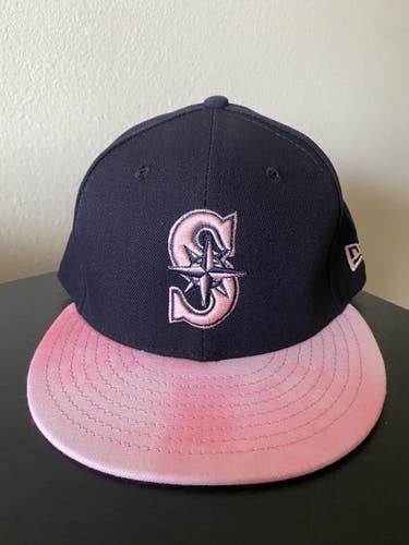 RARE Made In USA Seattle Mariners Mother’s Day Hat New Era 59FIFTY 7 1/4