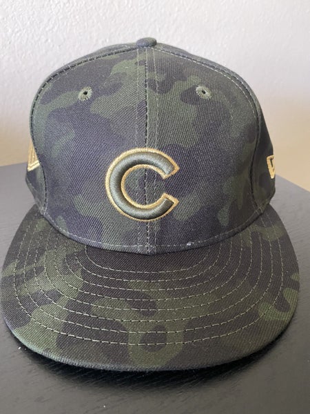 RARE Made In USA Chicago Cubs Armed Forces Day Hat New Era 59FIFTY 7 1/8