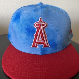 RARE Made In USA Los Angeles Angels Father’s Day Hat New Era 59FIFTY 7 7/8