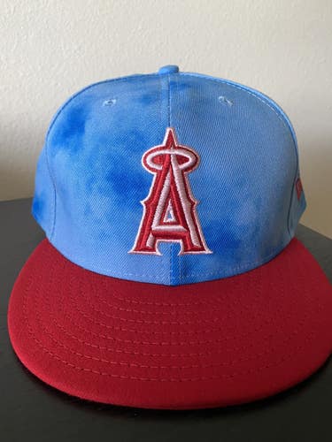 RARE Made In USA Los Angeles Angels Father’s Day Hat New Era 59FIFTY 7 7/8