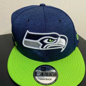 New Era NFL Seattle Seahawks 2018 Sideline Home 9FIFTY Snapback Blue/Green