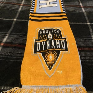 Houston Dynamo Scarf MLS Major League Soccer Orange/Blue/White/Black