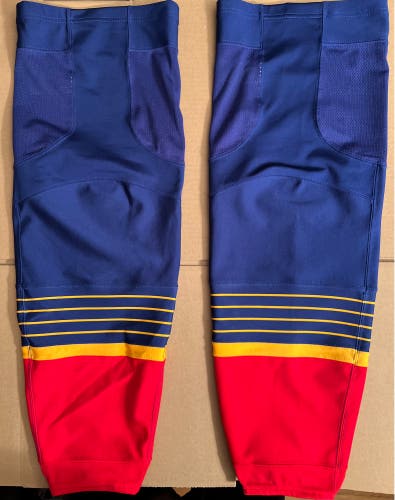 Like New St Louis Blues Alternate Retro Pro Stock Adidas Hockey Socks Size XL+