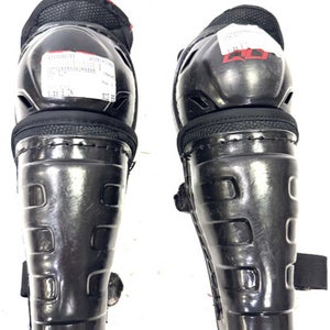 Used CCM QLT Youth Shin Guards Black 8" 11860-S000298163