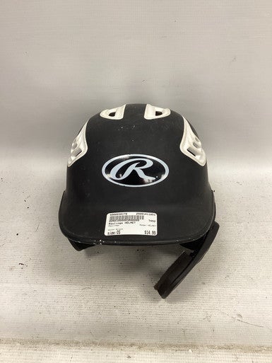 Used Rawlings HELMET Batting Helmet No Mask Black One Size 11851-S000038178