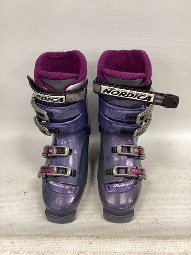 Used Nordica GP 05 Womens DH Ski Boot Purple 260 MP - M08 - W09 11851-S000038229