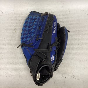 Used Mizuno POWER CLOSE BB/SB Glove RH Throw Royal Blue And Black 11 1/2" 11851-S000038256
