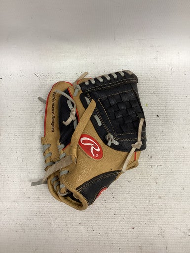 Used Rawlings PLAYERS SERIES BB/SB Glove LH Throw Black And Tan 10" 11851-S000038254