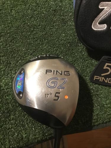 Ping G2 Orange Dot 17* 5 Wood Soft Regular (Seniors) TFC 100 Graphite Shaft