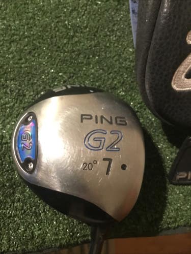 Ping G2 Black Dot 20* 7 Fairway Wood Stiff TFC 100 Graphite Shaft (42)