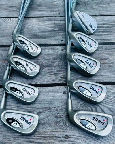 Men's Ping i3 + Right Handed Iron Set Stiff Flex 9 Pieces Steel Shaft (Used)
