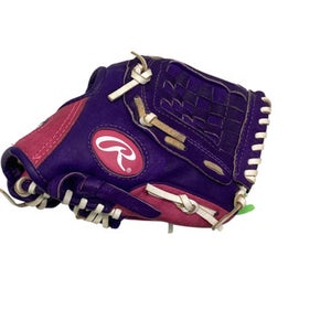 Used Rawlings 10 INCH HIGHLIGHT BB/SB Glove RH Throw Purple 10" 11347-S000256027
