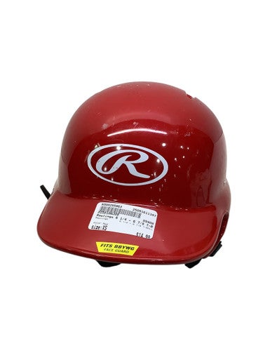 Used Rawlings 6 1/4 - 6 7/8 T-BALL Batting Helmet No Mask Red XS 11347-S000255963