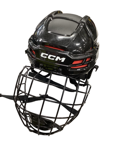 Used CCM TACKS 70 Helmet Cage Combo Black MD 11613-S000168381